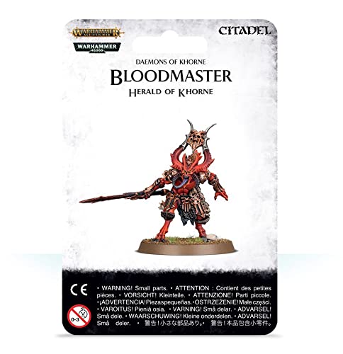 Games Workshop Warhammer Aos & 40K - Daemons Of Khorne Bloodmaster, Herald Of Khorne