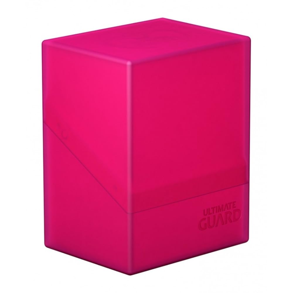 Ultimate Guard Boulder 80+ Classic, Deck Case For 80 Double-Sleeved Tcg Cards, Rhodonite, Secure & Durable Storage For Trading Card Games, Soft-Touch Finish