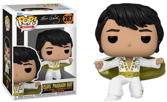 Funko Elvis Presley Funko Pop! Rocks Figure - Pharaoh Suit, Beige, Vinyl, Model 64050
