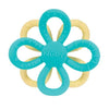 Nuby Fun Loops Teether - Flower-Shaped Infant Teething Toy for Babies - 3+ Months - Aqua and Yellow