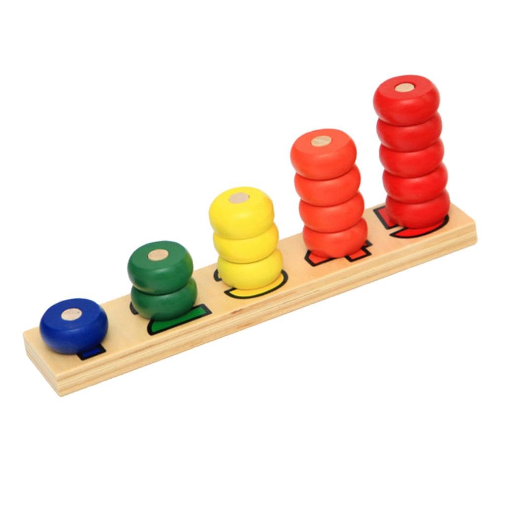 Enakshi Kids Wooden Educational Toys Counting Stacker Montessori Math Board|Toys & Hobbies | Educational | Numbers