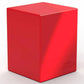 Ultimate Guard Boulder Solid 100+, Deck Case For 100 Double-Sleeved Tcg Cards, Red, Secure & Durable Storage For Trading Card Games, No Transparency