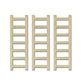 CraftMedley Wood Ladders - Miniature DIY Unfinished Wooden Dollhouse Diorama Ladders - 3 Piece - 3.25 Inches Tall, Brown