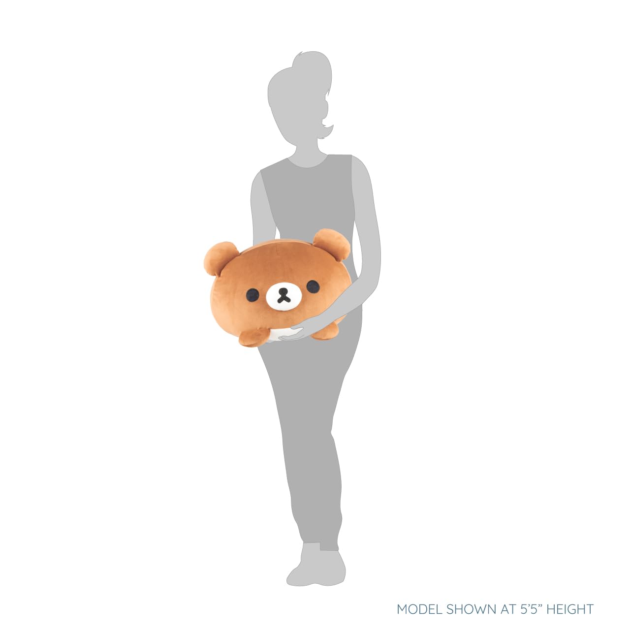 Rilakkuma Chairoikoguma San-X Original Mochi Cushion Plush - 19-Inch Large Plush
