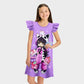 Girls Game Casual Graphic Dress Gaming Clothes Cute Dresses Birthday Gift Purple