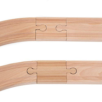 Orbrium    Toys 8 Pcs Wooden Train Track Male-Male Female-Female Adapter Pack Fits Thomas Brio Chuggington Set