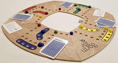 uDog Board Game - Handmade Wooden Game for 2-12 Players | Durable, Classic Fun for Family Game Night | USA Made