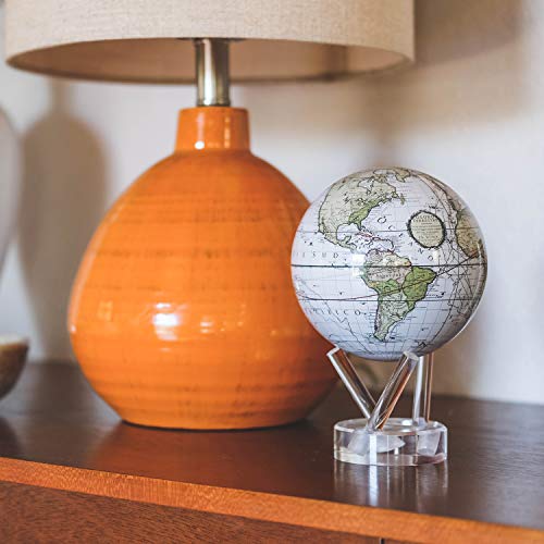 Mova Globe Antique Terrestrial White 4.5'