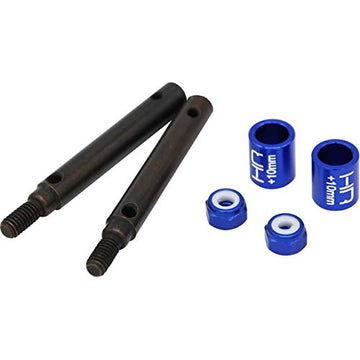 Hot Racing STRXF39W10 +10mm S2 Spring Steel Portal Drive Stub Axles TRA Trx-4