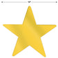 Beistle 24 Piece Gold Metallic Star Cut Outs For Weddings Birthday Parties Classroom Decorations, 12