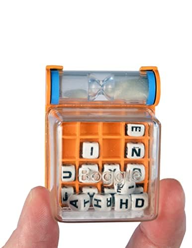 World's Smallest Boggle Game - Miniature 2-Player Puzzle, Multi-Color, Plastic, Model 5061