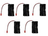 Apex RC Products 4 Cell AA Battery Holder W/JST Connector Receiver Battery Pack - 5 Pack 2930