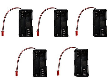 Apex RC Products 4 Cell AA Battery Holder W/JST Connector Receiver Battery Pack - 5 Pack 2930