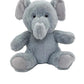 Anico 10'' Plush Grey Elephant With Embroidered Eyes