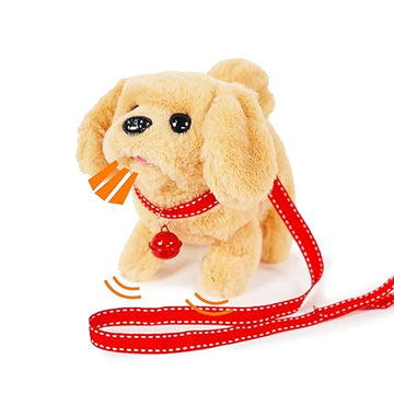 Kocacli Interactive Plush Puppy Toy Plush Golden Retriever Toy Puppy Electronic Interactive Dog - Walking, Barking, Tail Wagging