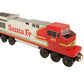 Whittle Shortline Railroad Santa Fe Warbonnet C44 Diesel Engine Toy Train