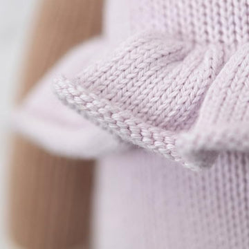 Cuddle + Kind Violet The Fawn Little 13'' Hand-Knit Doll - 1 Doll = 10 Meals, Fair Trade, Heirloom Quality, Handcrafted In Peru,