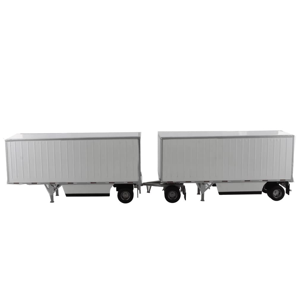 Wabash National 28' Double Pup Trailers White Transport Series 1/50 Diecast Model by Diecast Masters