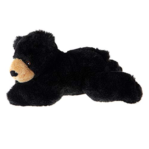 Wild Republic Ecokins Mini Black Bear Stuffed Animal 8 Inch, Eco Friendly Gifts For Kids, Plush Toy, Handcrafted Using 7 Recycled Plastic Water Bottles (24807)