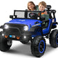 OTTARO 24V 4WD/2WD Switchable Ride on Cars, 2 Seater Kids Electric Vehicle Truck with 20 Inch Seater, 4x100W Motors, 4 Shock Abs