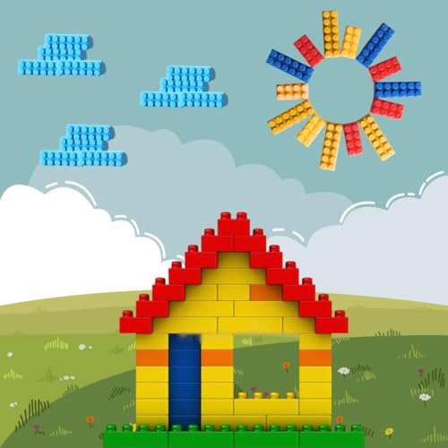 Playmagic Diy Building Block Construction Set Of 50 Pieces|Learning & Educational Puzzle Toy|Roleplay Activity Set|Motor Skill D