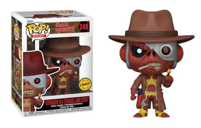 Funko Pop! Stranger In A Strange Land Eddie - Iron Maiden Chase Bundled With A Byrons Attic Pop Protector