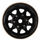 INJORA 1.0 Beadlock Wheel with Brass Ring Negative Offset -3.78mm 1.0'' Wheels for TRX4M Axial SCX24 1/18 1/24 Upgrade (Black)