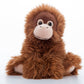 The Petting Zoo Orangutan Stuffed Animal Plush Toy, Brown, 9 in, Recycled Materials, Model 421127