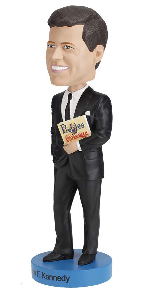 Royal Bobbles John F. Kennedy Bobblehead - 8" Premium Polyresin Figure, Brown, Model RB1205, Unique Serial Number, Exquisite Detail