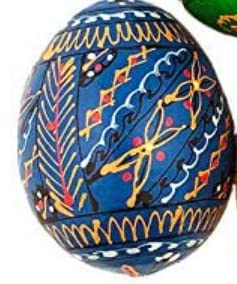 Westmon Works Ukrainian Wooden Pysanky Easter Eggs Handmade And Painted In Ukraine, Set Of 5