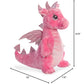 Aurora® Dahlia Dragon™ Plush Toy - Pink 12" Stuffed Animal - Magical Adventures - Soft Polyester