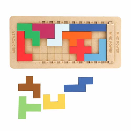 Chanak Mind Power Game For Kids, Wooden Jigsaw Tetris Puzzle, Brain Booster Building Blocks, Russian Block Puzzle For Kids, Suit