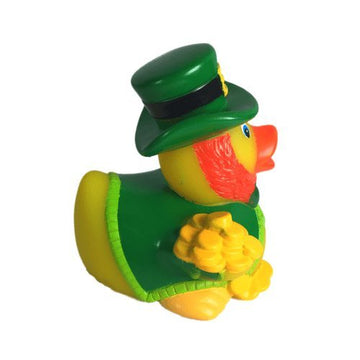 3' Leprechaun Rubber Duck [Floats Upright] - Baby Safe Bathtub Bathing Toy