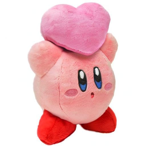Little Buddy Kirby 1462 Plush Toy - 6.5" Pink Kirby with Friend's Heart - The Stars Collection