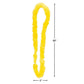 Fun Express Yellow Plastic Leis (Bulk Set of 50) School Spirit, Luau and Tropical Party Supplies