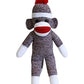 Plushland Adorable Sock Monkey, The Original Traditional Hand Knitted Stuffed Animal Toy Gift-For Kids, Babies, Teens, Girls And Boys Baby Doll Present Puppet (16'' Brown)