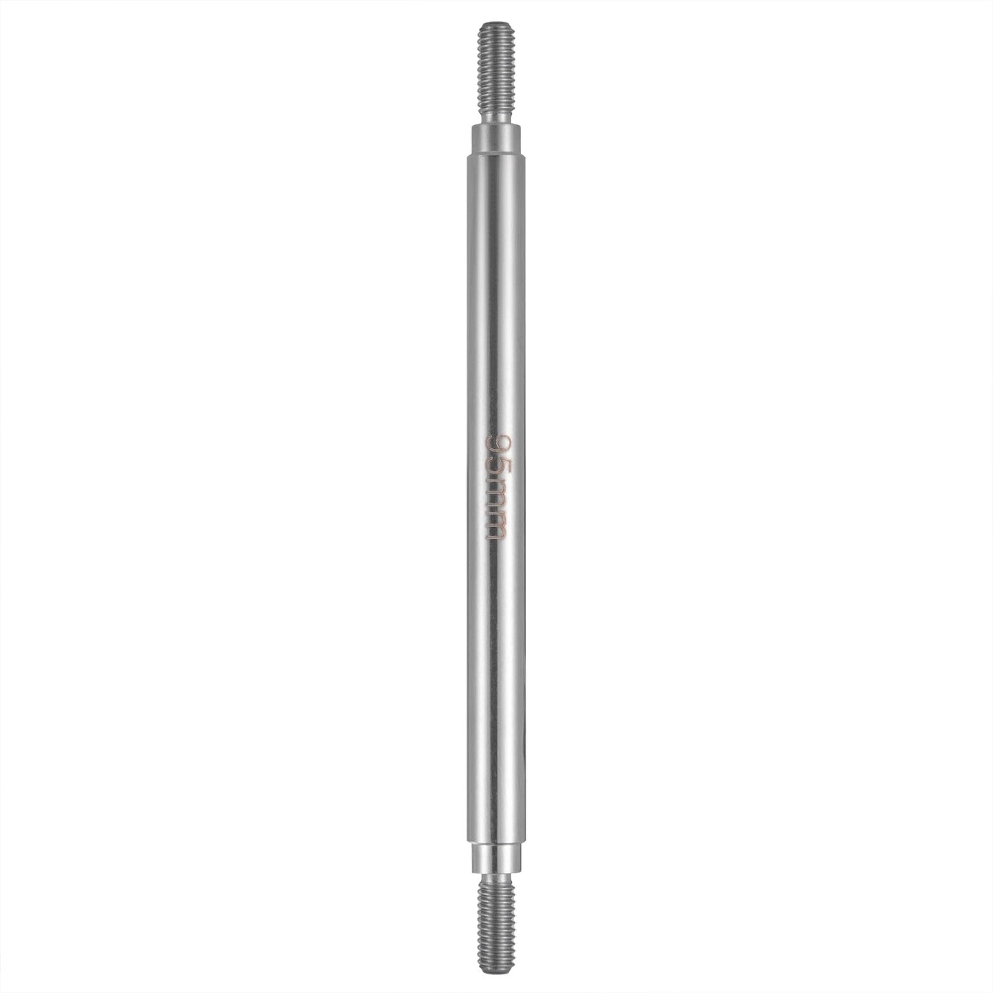 RCHUBAM 2Pcs Stainless Steel RC Links 1 Pair RC Steering Linkage Set M4 x 50mm/55mm/60mm/70mm/75mm~155mm Compatible with 1/10 Sc