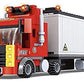General Jim'S Big Red Semi-Truck Building Blocks Truck Vehicle | Compatible With Lego And All Major Brick Building Brands