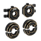 INJORA Brass Steering Knuckles with Counterweight Kit for 1/18 RC Crawler TRX4M Upgrade Parts