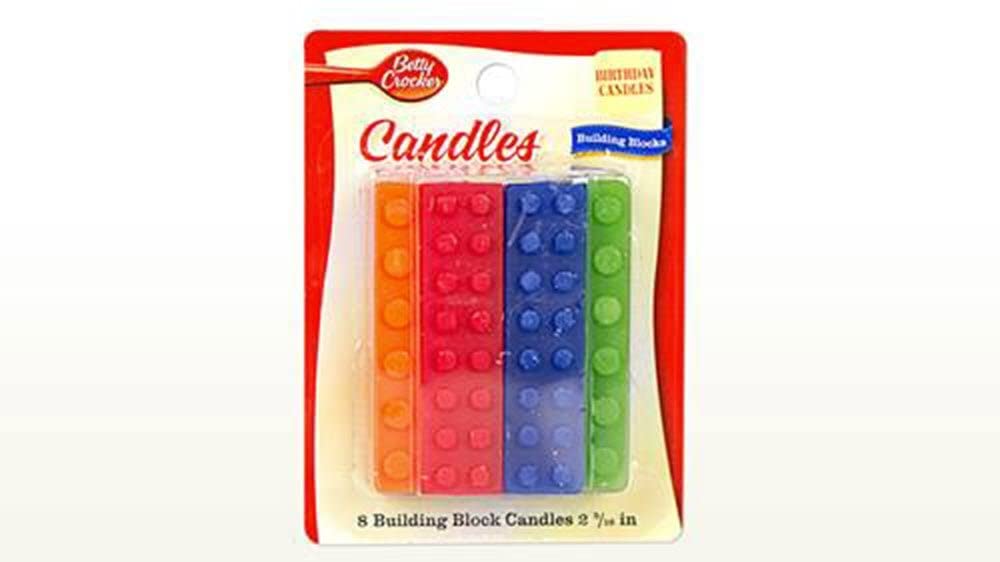 Betty Crocker Building Block Candles, Unscented