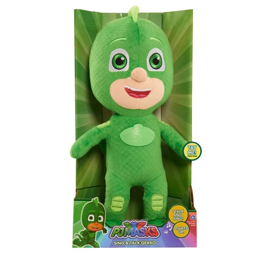 Pj Masks Sing & Talk Gekko Plush, Kids Toys For Ages 3 Up By Just Play