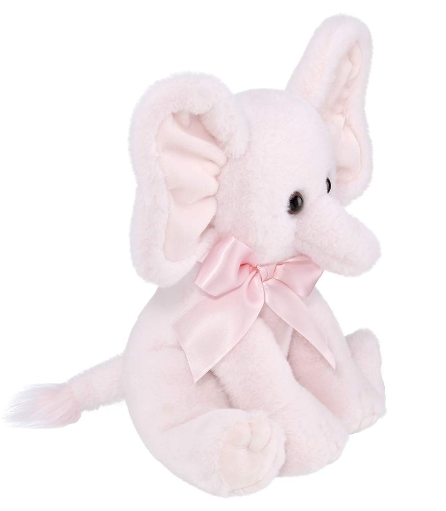 Bearington Baby Pinky The Elephant Plush, 12 Inch Elephant Stuffed Animal