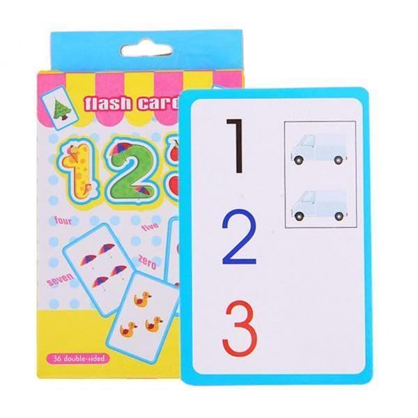 Merishopp 2X Flash Cards Counting Number For Kindergarten Toddlers Preschool Kids| Kids Toy Set | Baby Products