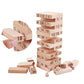 Pulsbery Timber Tower Wood Block For Kids 54 Pieces Numbered Classic Block Stacking Game With 4 Dices Giant Wooden Toppling And 