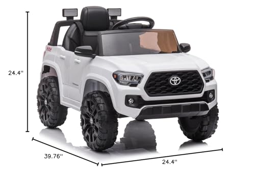 Segmart Licensed Chevrolet Silverado, 12V Ride-on Electric Truck for Kids with Remote Control, Battery Powered with Car Key/Gear