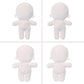 Niannyyhouse 7.8In(20Cm) Plush Doll Without Embroidery Humanoid Stuffed Toys Dress Up Normal Body Glossy Wearable Clothing (20Cm, A-2)