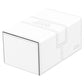 Ultimate Guard Flip 'N' Tray 160+, Deck Case For 160 Double-Sleeved Tcg Cards +Dice Tray, White/Grey, Independent Magnetic Closure & Microfiber Lining