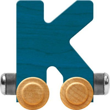 Maple Landmark Nametrains Bright Letter Car K - Made In Usa (Blue)