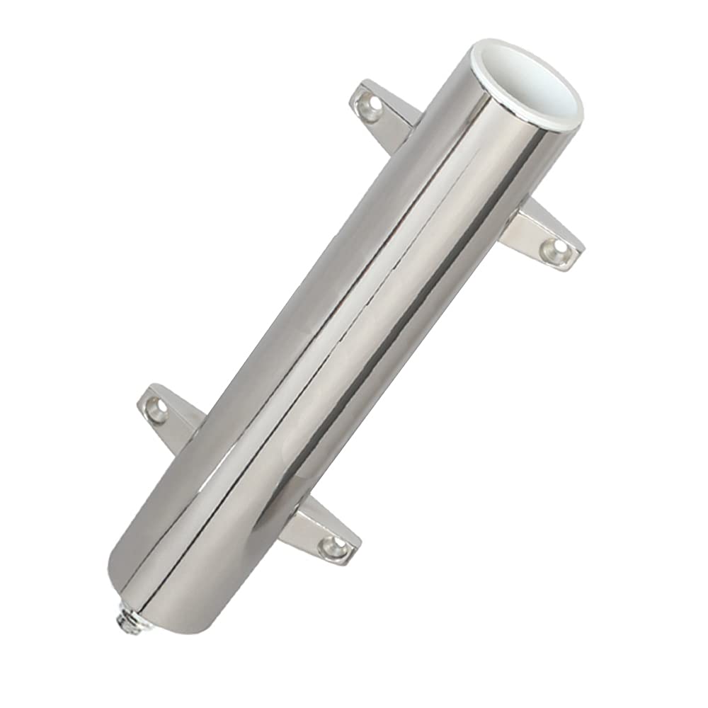 Lees Stainless Steel Heavy Duty Bulkhead Mount w/Swivel Base - Extra Long 2.25 OD X 14.5 Tube