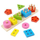 Calandis Wooden Building Blocks Puzzle Montessori Educational Toys 5Pillar | Preschool Toys & Pretend Play